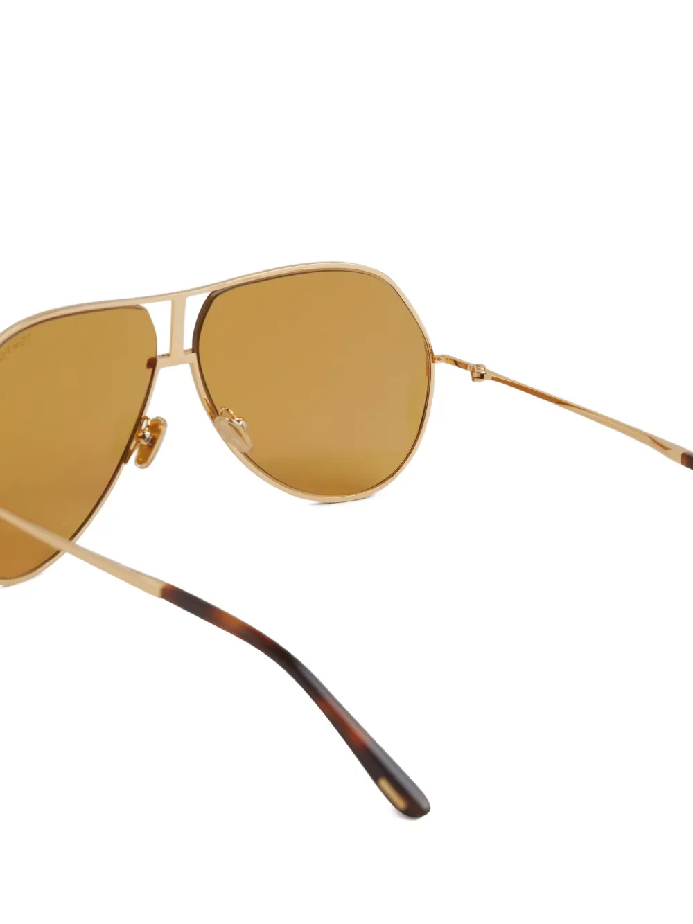 TOM FORD Zonnebril met geometrisch montuur Goud