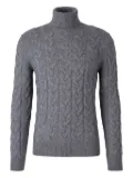 Gran Sasso cable-knit turtleneck sweater - Grey