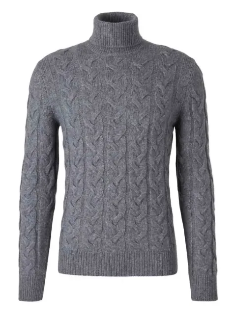 Gran Sasso cable-knit turtleneck sweater