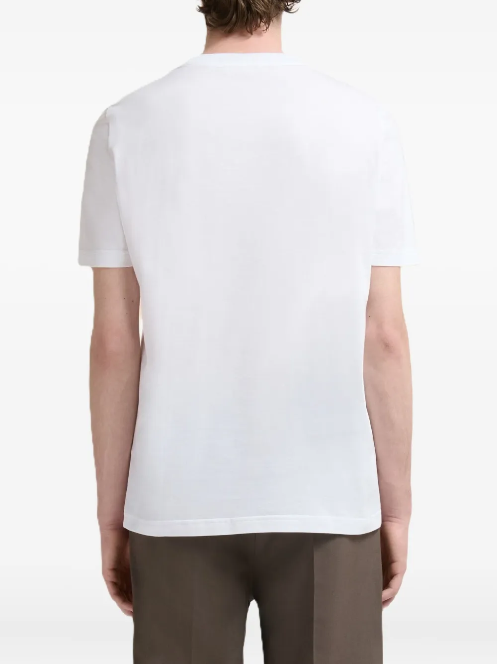 Marni Graphic Print Crew Neck Short Sleeve T-shirt In White