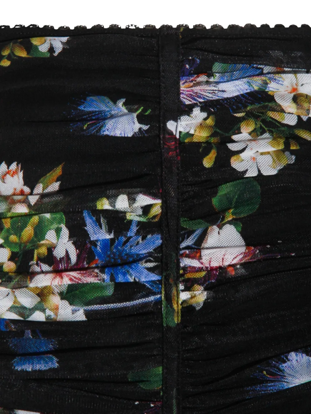 Blumarine Midi-jurk met bloemenprint Zwart