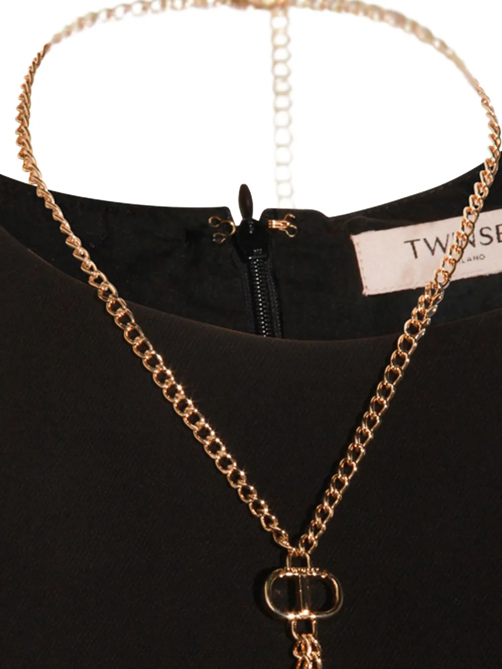 TWINSET Mouwloze mini-jurk 0006 BLACK