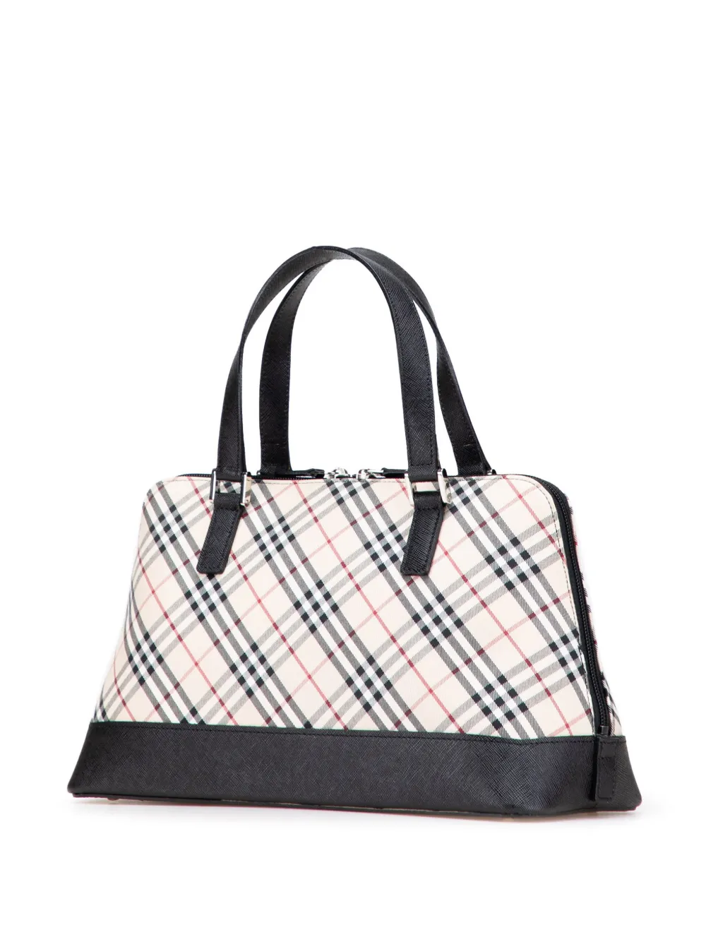 Pre-owned Burberry 2000-2017 Nova Check Canvas Handbag In Brown