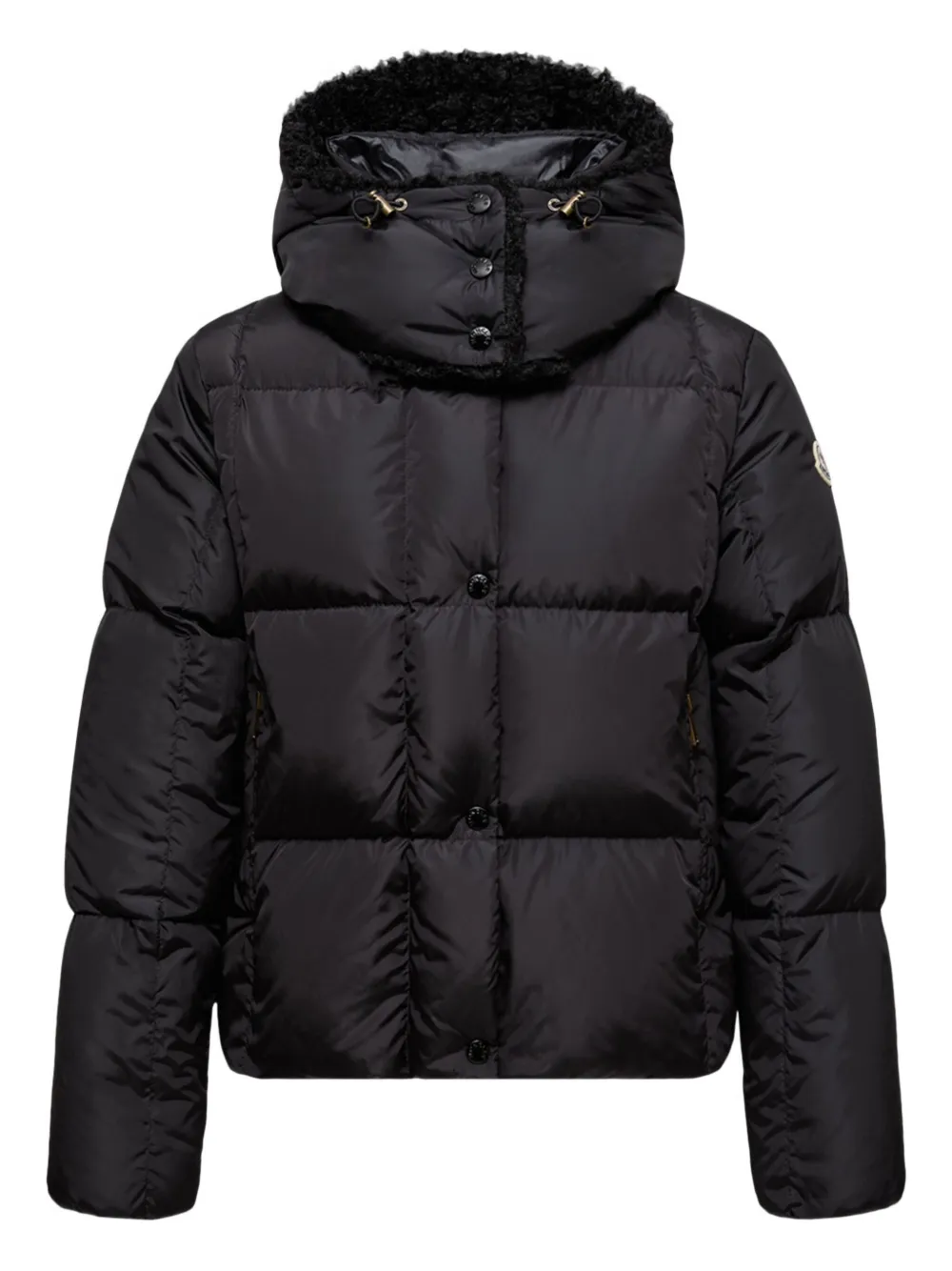 Moncler Gevoerd jack met capuchon Zwart