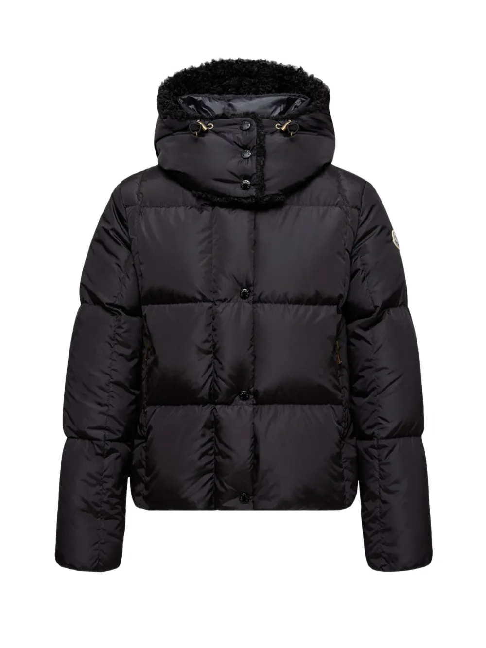 Moncler Gevoerd jack met capuchon Zwart