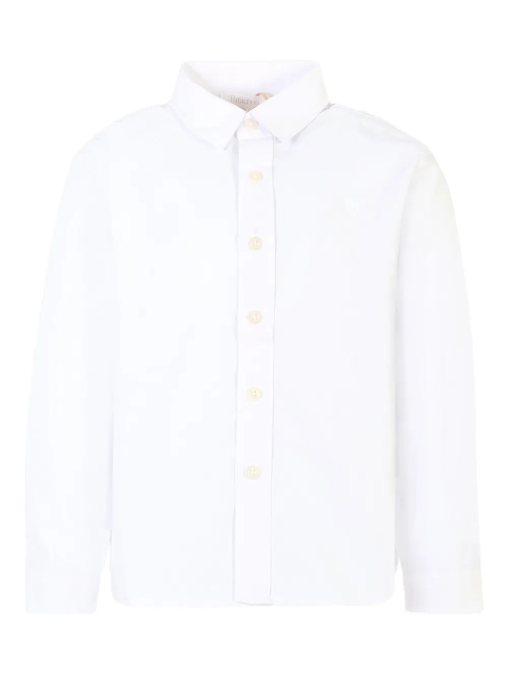 Patachou long-sleeve cotton shirt Wit