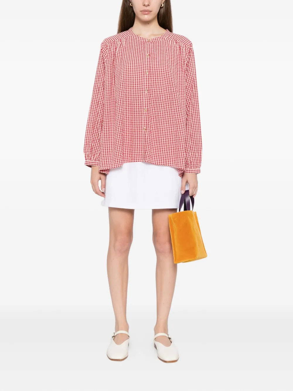 Posse Geruite blouse - Rood