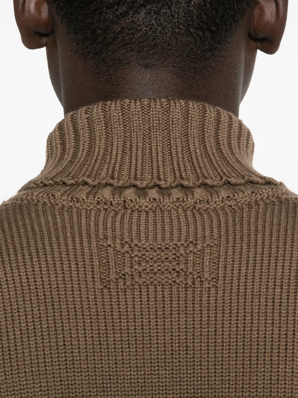 Drumohr Turtleneck Sweater In Brown
