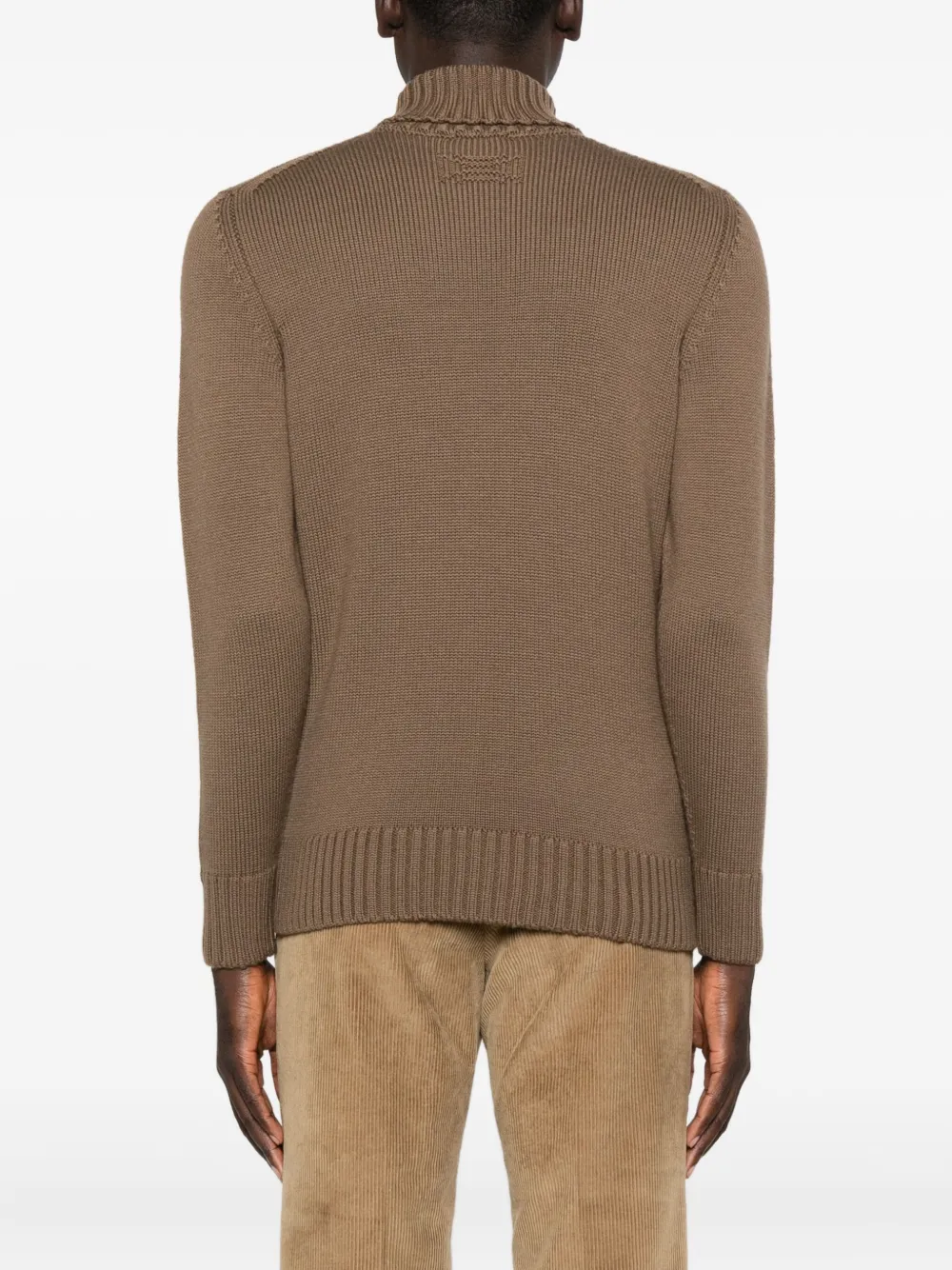 Drumohr Turtleneck Sweater In Brown