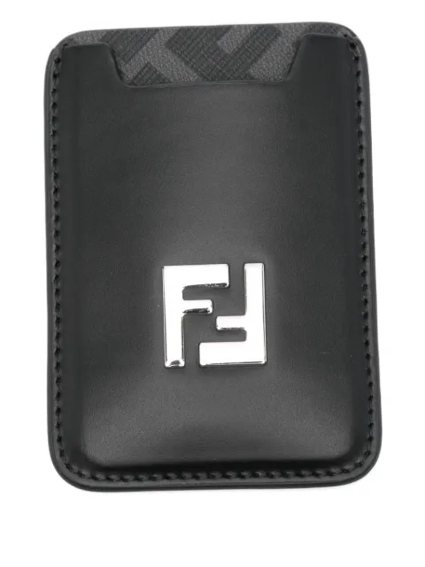 FENDI tarjetero con placa del logo