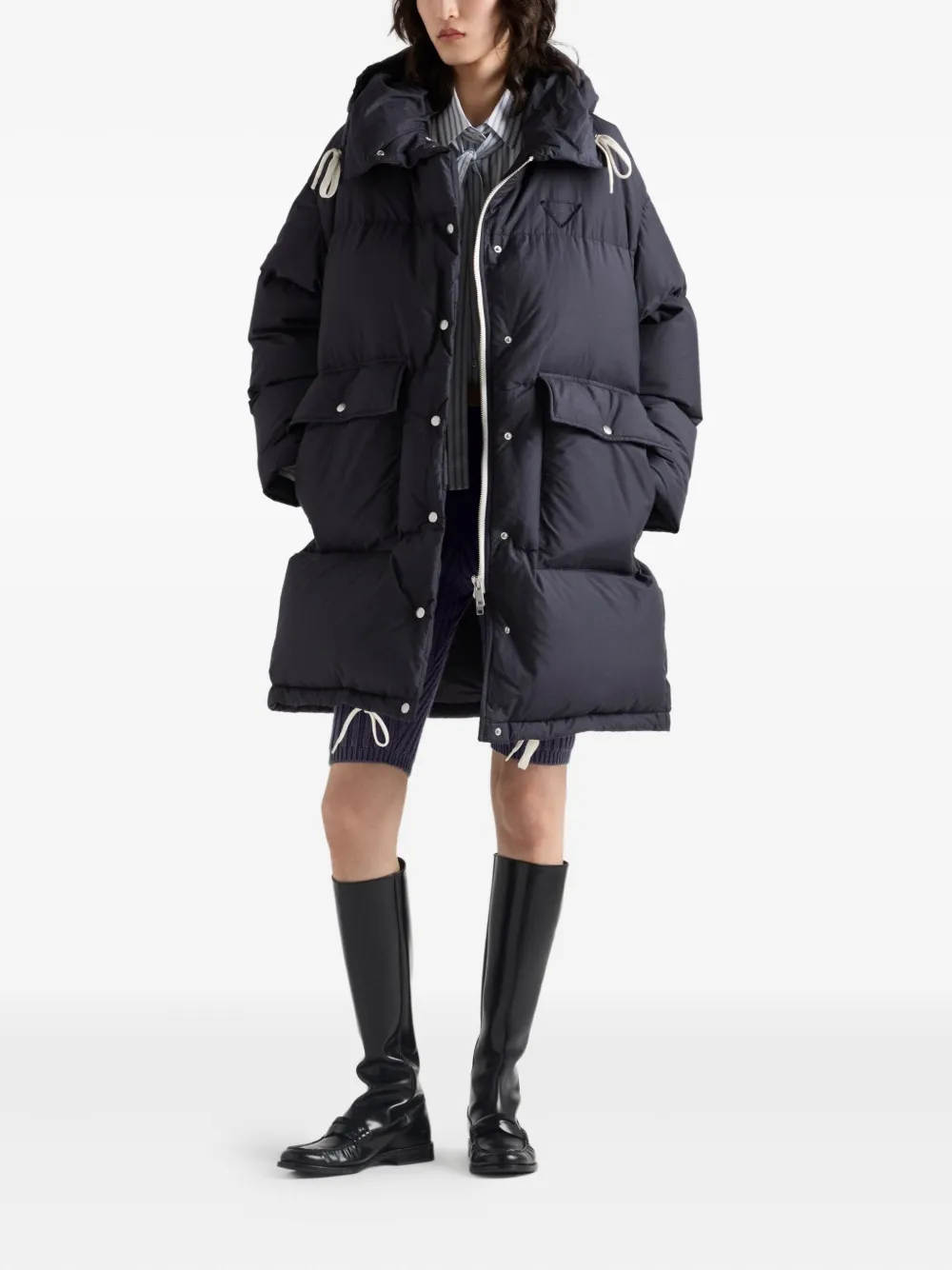 Prada Gewatteerde jas - Blauw