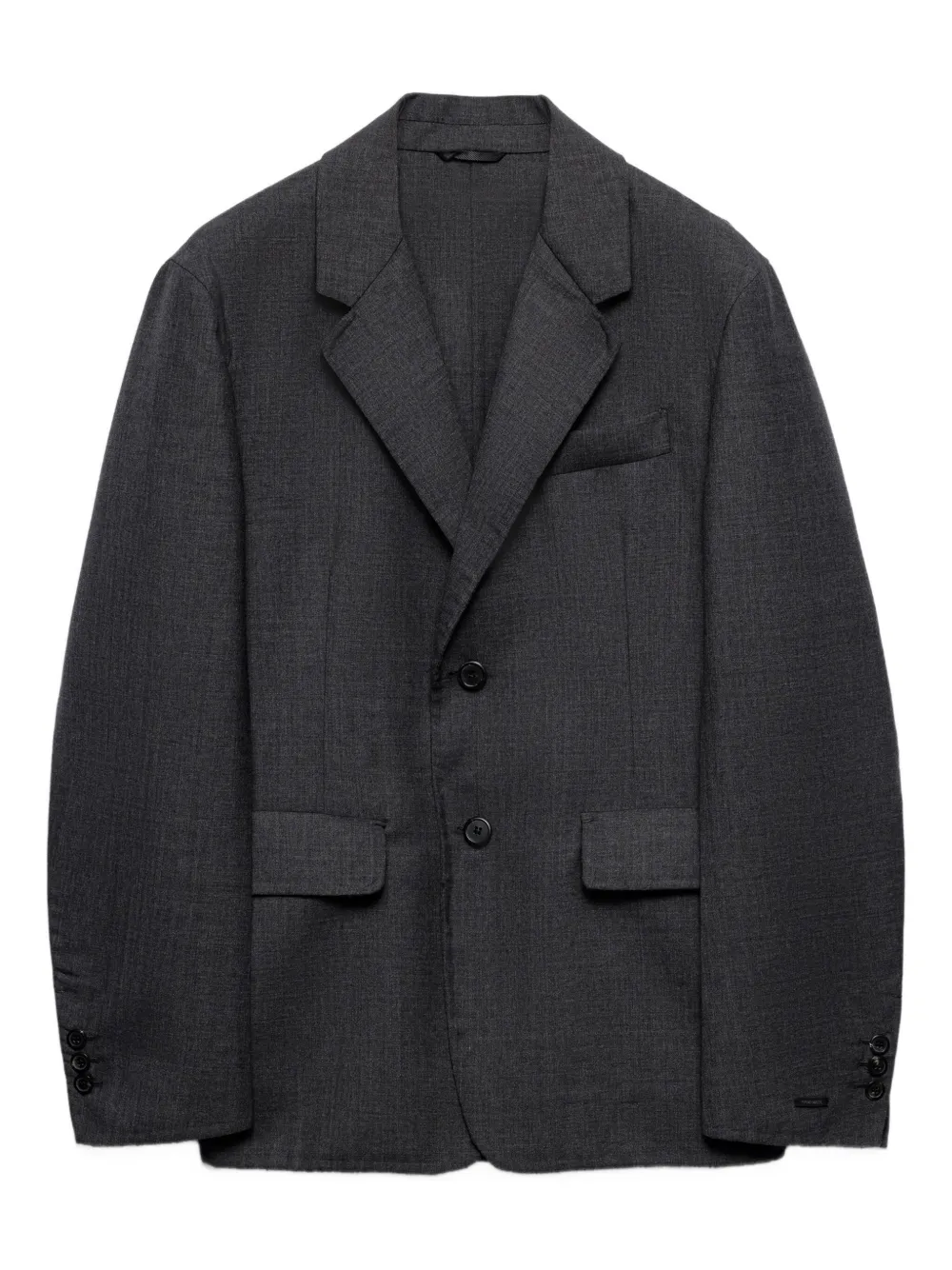 Prada two-button notch-lapel blazer Grijs