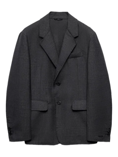 Prada blazer à revers crantés