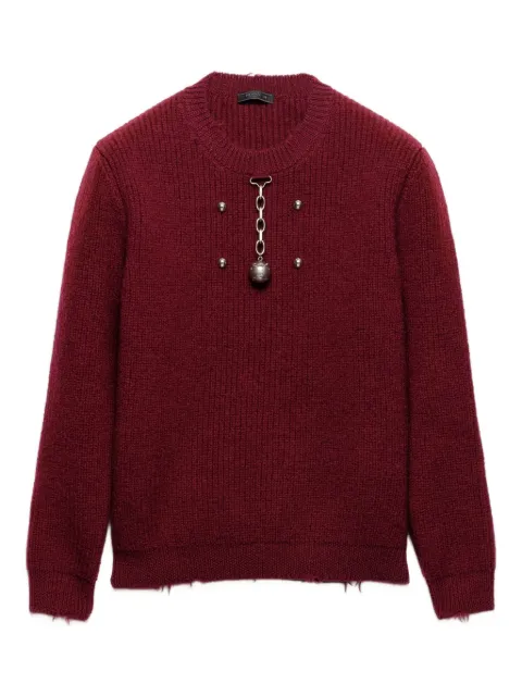 Prada pendantwool crew-neck sweater