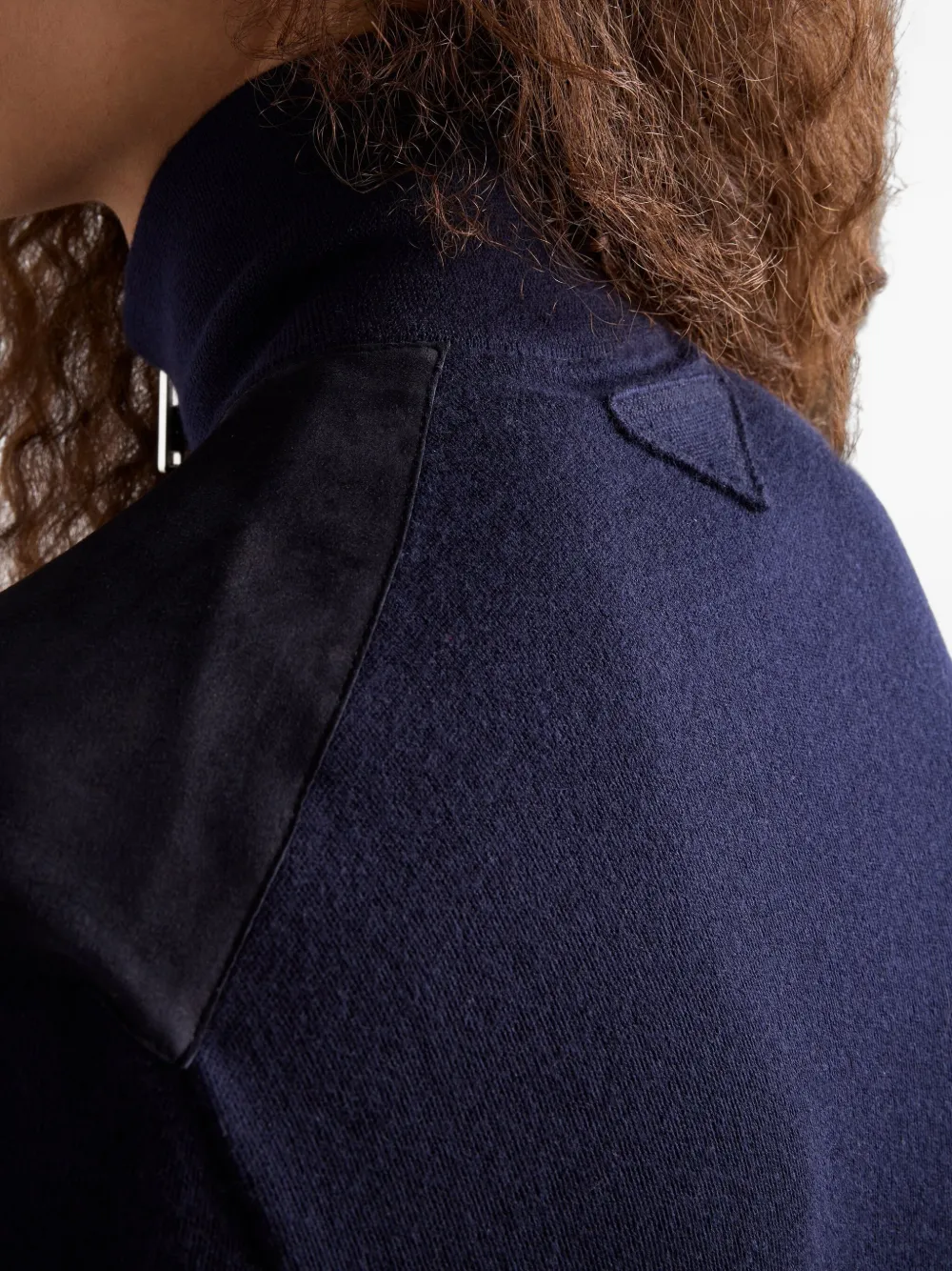 Prada Kasjmier vest met rits Blauw