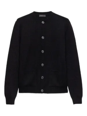 PRADA プラダ　カーディガン　ブラック　黒　メンズ　ウール PRADA（プラダ）カーディガン 黒 サイズ:46(M位) メンズ