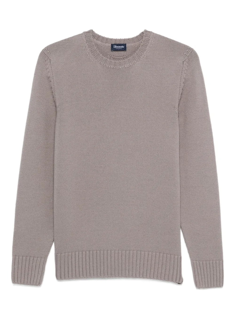 Drumohr round-neck merino wool sweater | Grey | Image 1