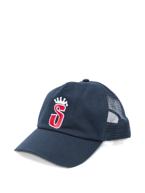 Stüssy crown-logo Baseball Cap Blue FARFETCH IN