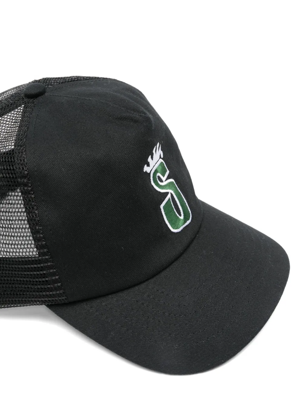Stüssy Trucker S Crown Baseball Hat | Black | FARFETCH