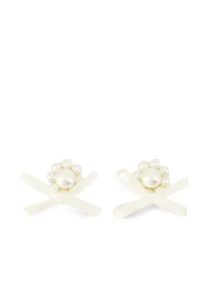SIMONE ROCHA ピアス フラワー スタッド パール 花 Simone Rocha ウィメンズ ピアス&イヤリング通販 - FARFETCH