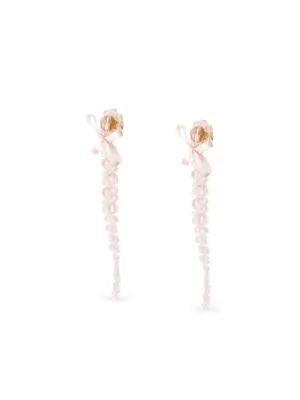 SIMONE ROCHA リボン クリスタル ドロップ ピアス Simone Rocha Bow-detail crystal earrings Simone Rocha