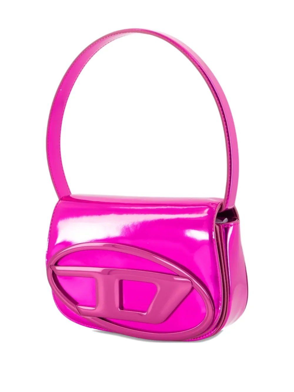 Diesel 1DR schoudertas met logoplakkaat Roze