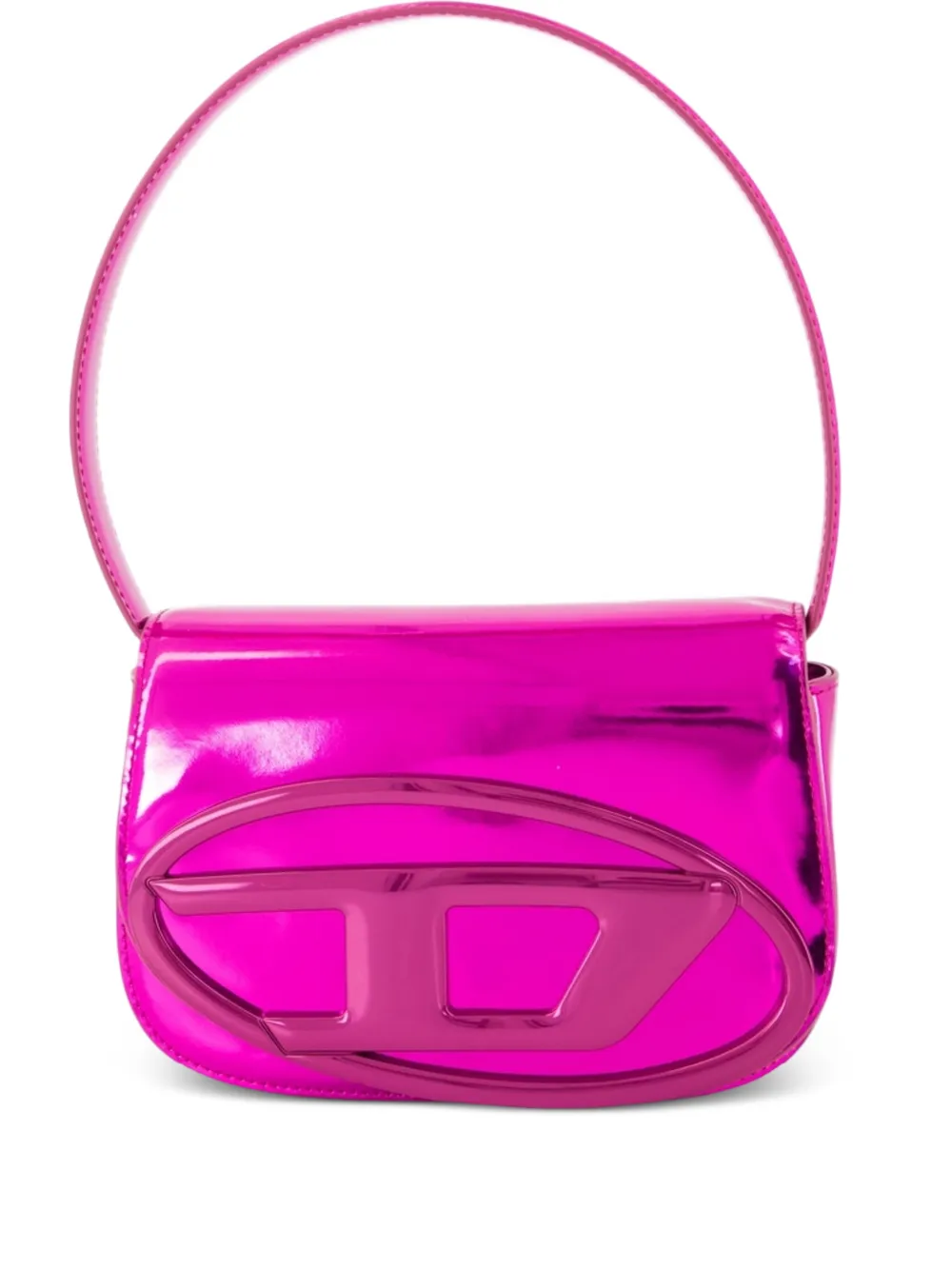 Diesel 1DR logo-plaque shoulder bag Roze