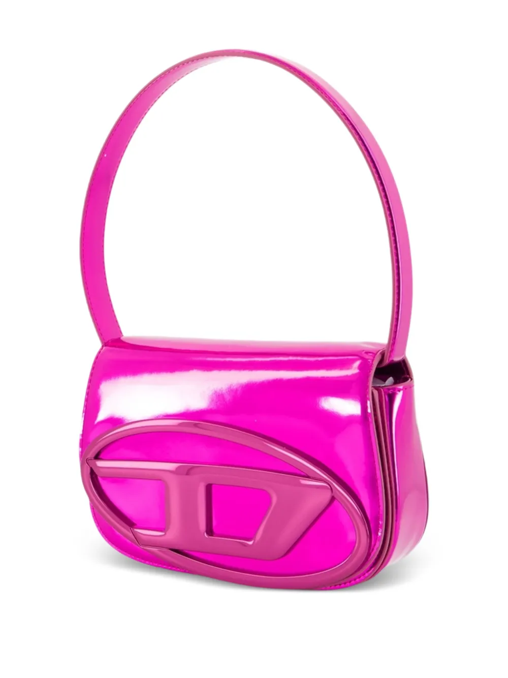 Diesel 1DR schoudertas met logoplakkaat - Roze