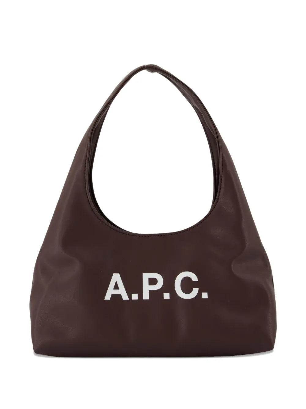 A.P.C. Schoudertas met logoplakkaat Bruin