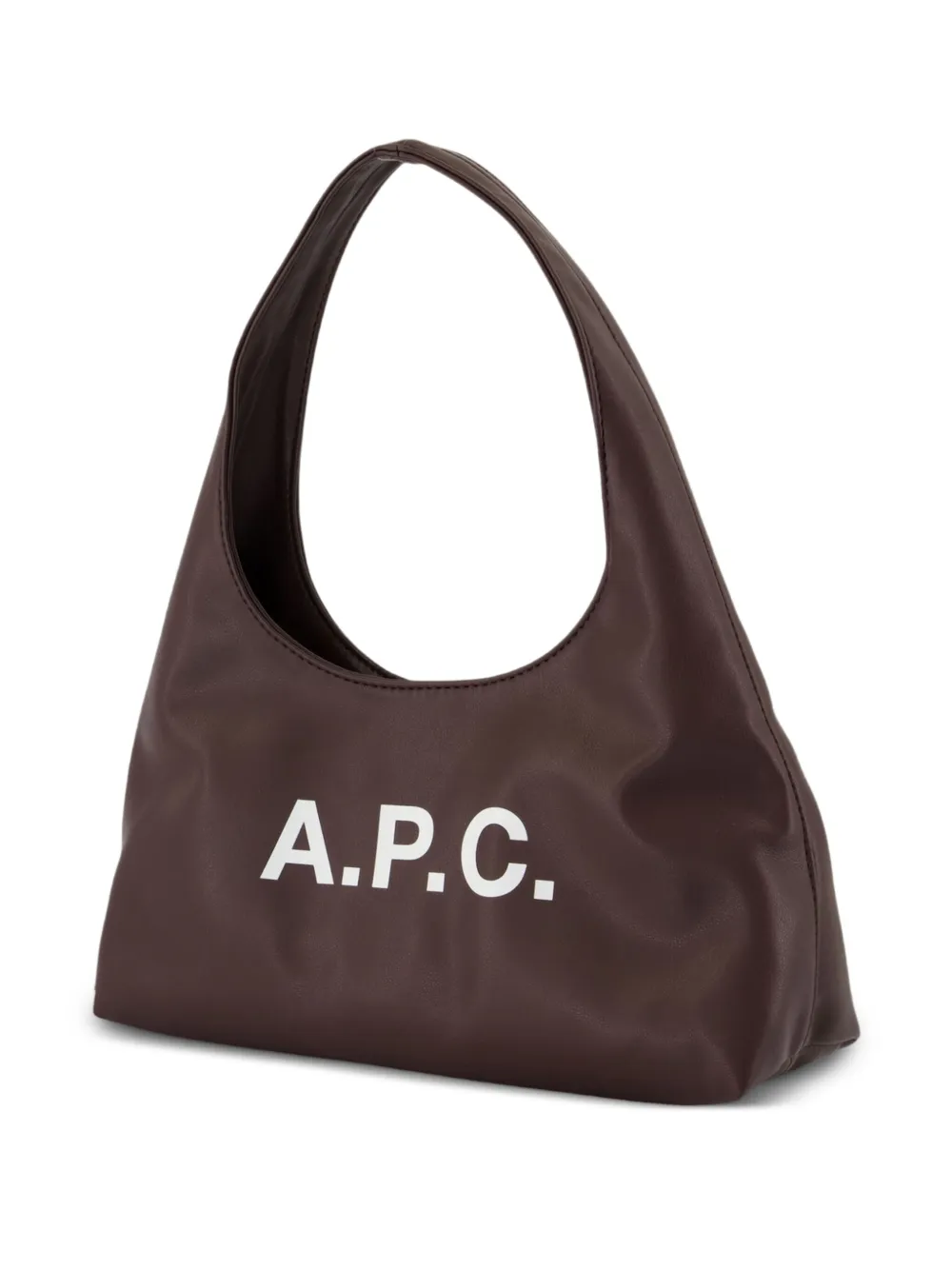 A.P.C. Schoudertas met logoplakkaat - Bruin