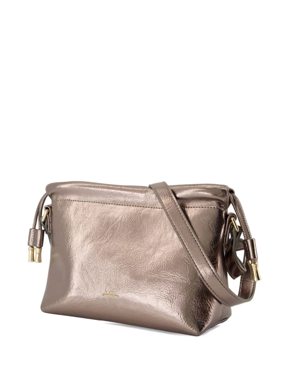 Apc A.p.c. Ninon Mini Shoulder Bag In Gray