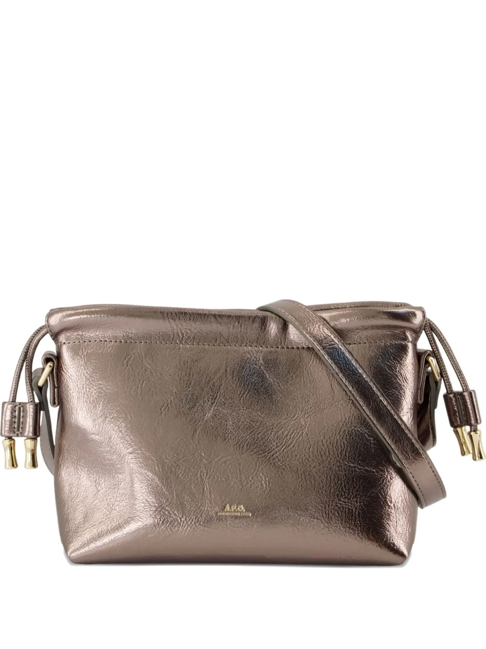 Apc A.p.c. Ninon Mini Shoulder Bag In Gray