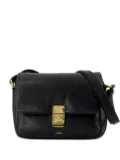 A.P.C. flap magnetic clasp crossbody bag - Black