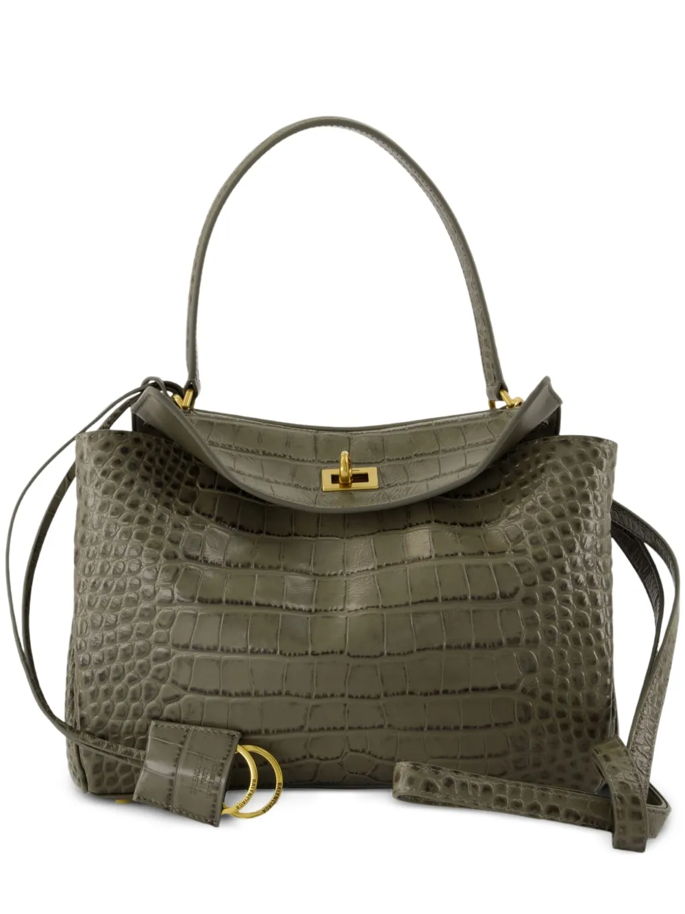 Balenciaga Borsa tote Rodeo piccola - Verde