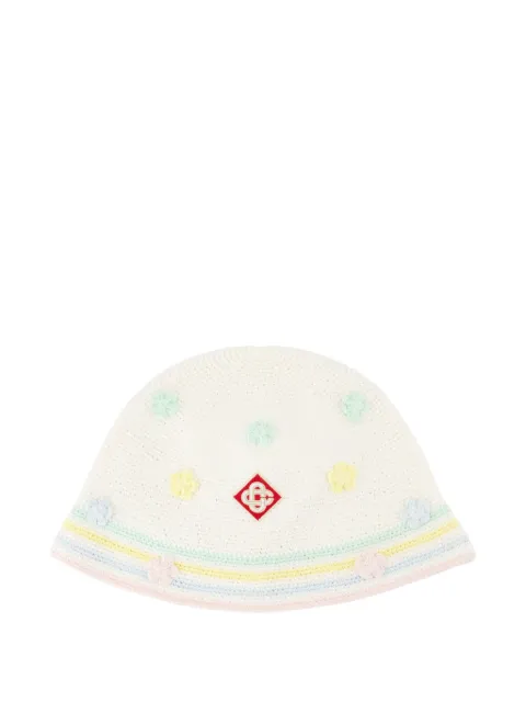 Casablanca sombrero de crochet con detalles