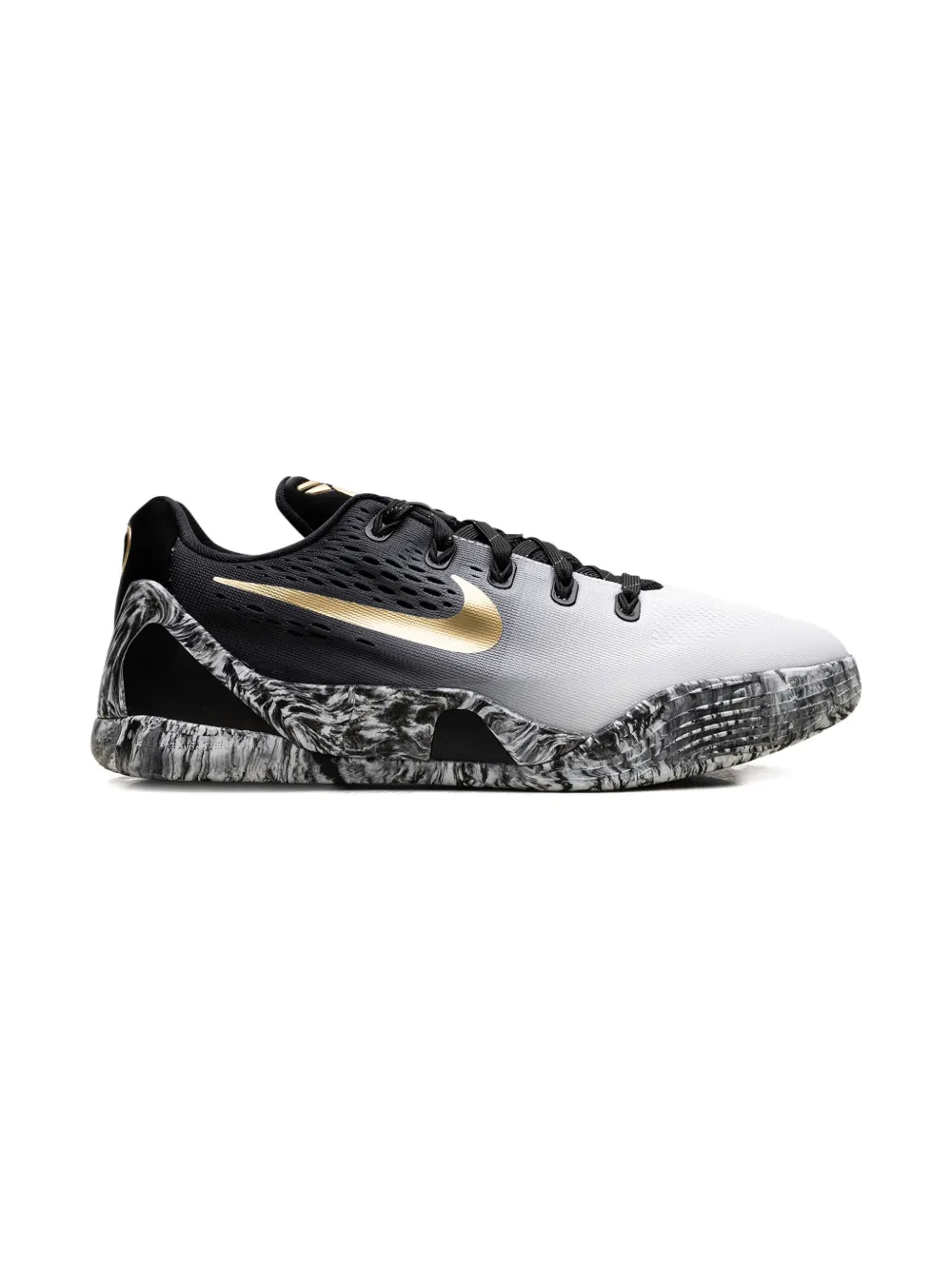 Nike Kids Kobe IX marble-effect sneakers Black