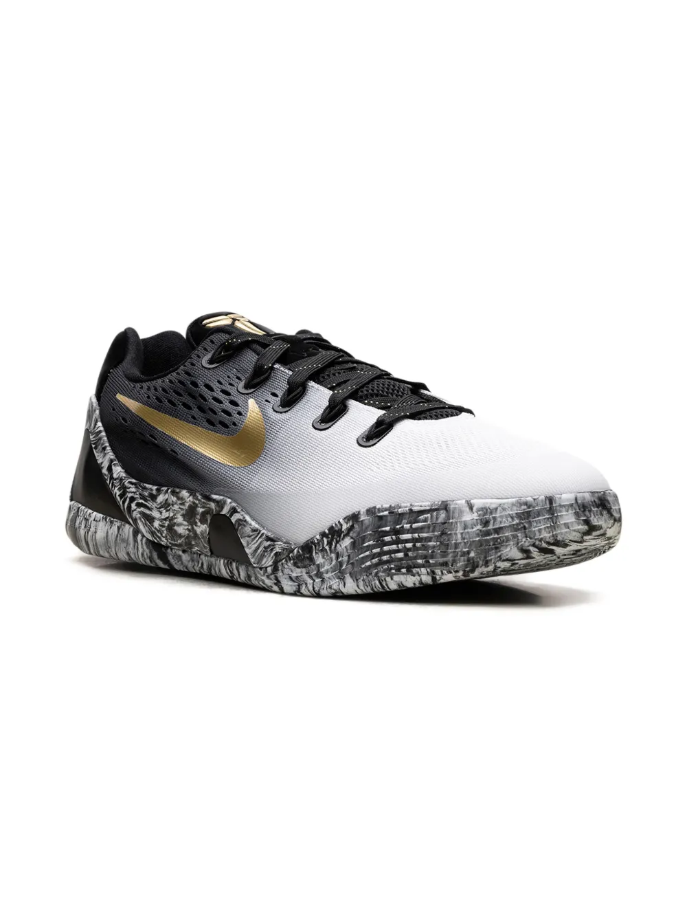 Nike Kids Kobe IX marble-effect sneakers Black