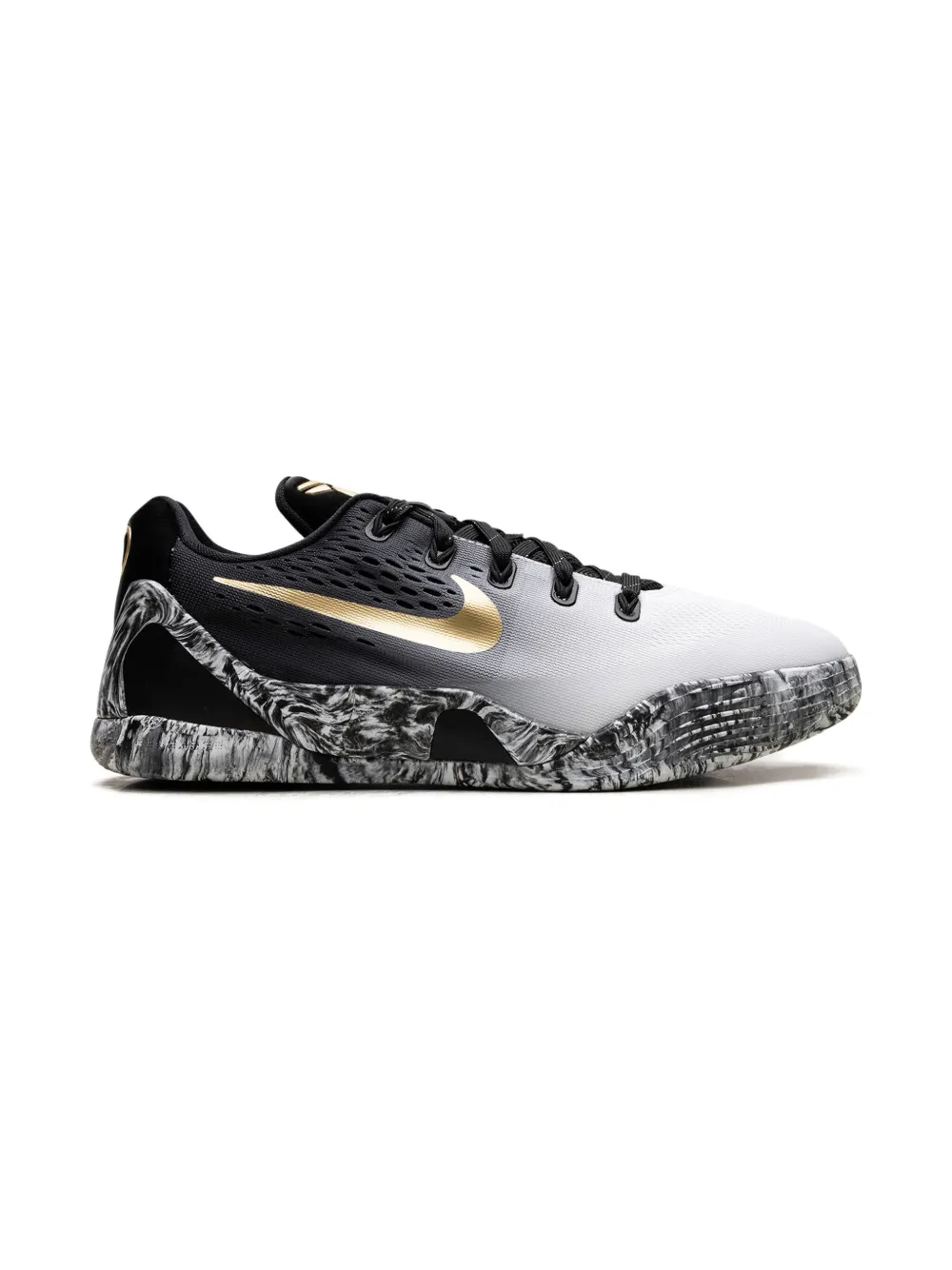 Nike Kids Kobe IX marble-effect sneakers Black