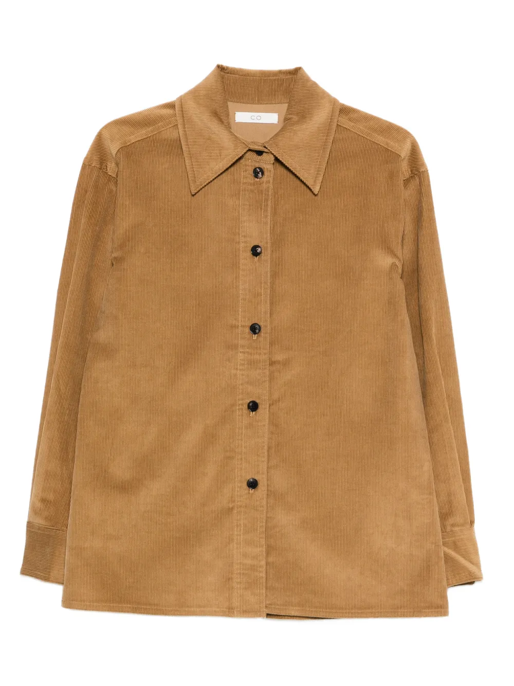 Co Collection Button Corduroy Shirt In Brown