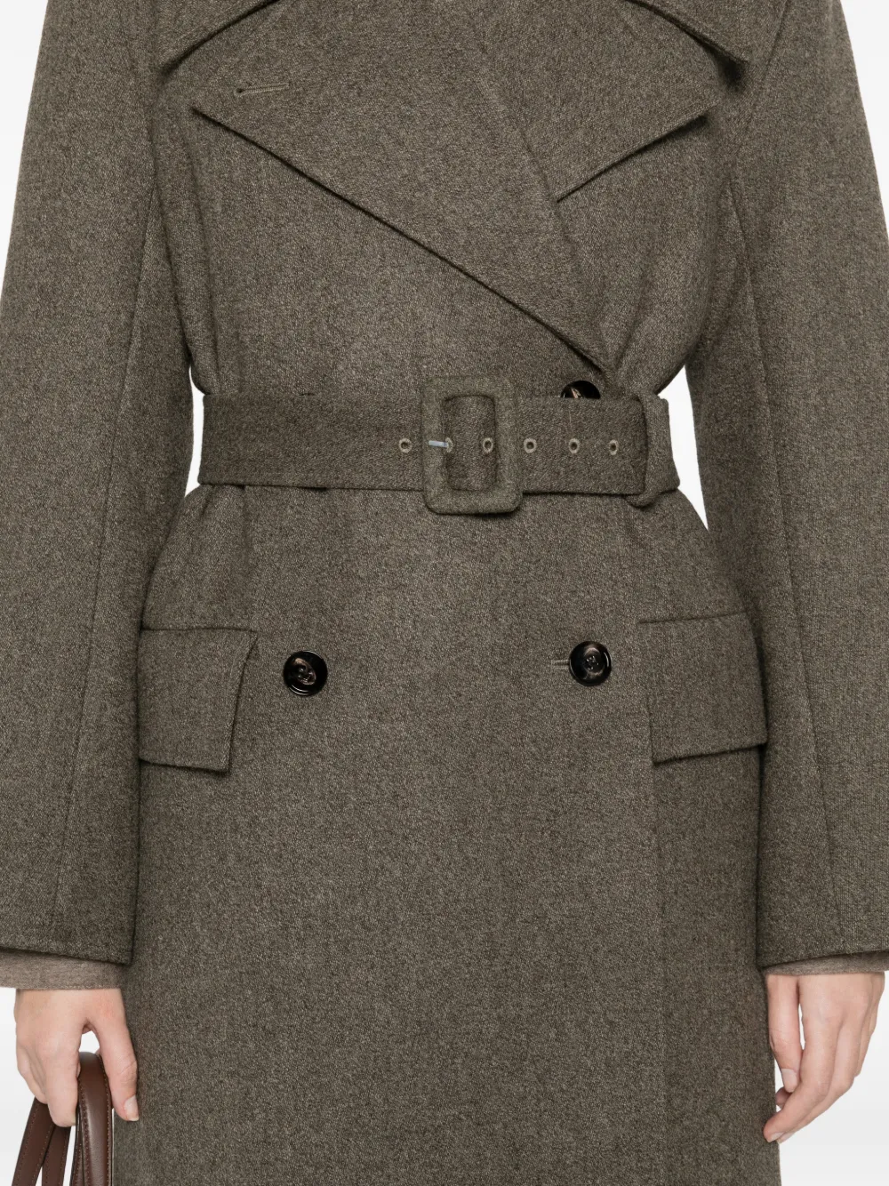 束腰双排扣外套