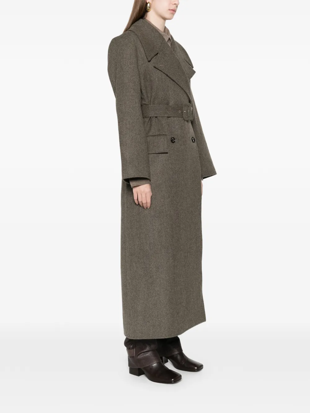 束腰双排扣外套