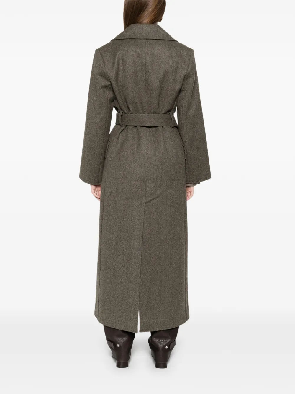 束腰双排扣外套