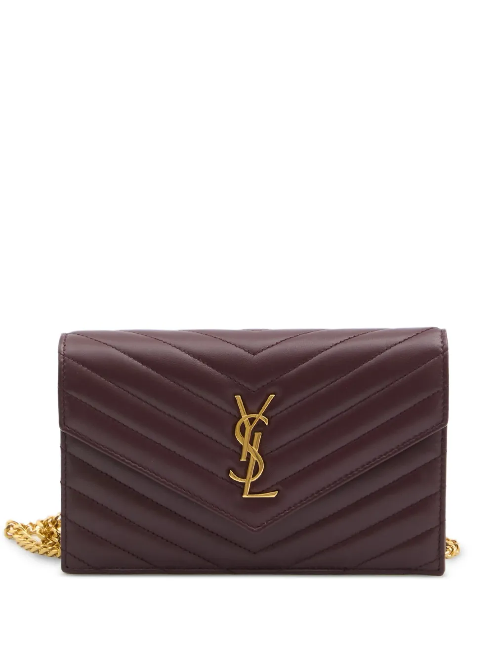 Saint Laurent mini Envelope Cassandre clutch bag 6195|BORDEAUX