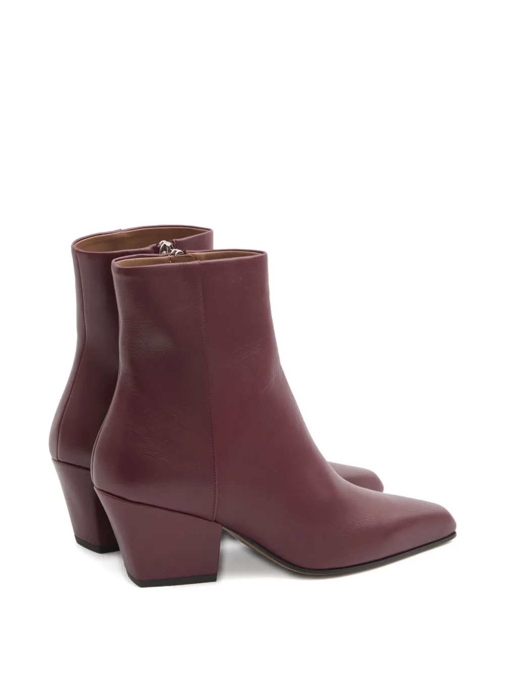 Paris Texas 60mm Jane Square-toe Texan-heel Boots In Red