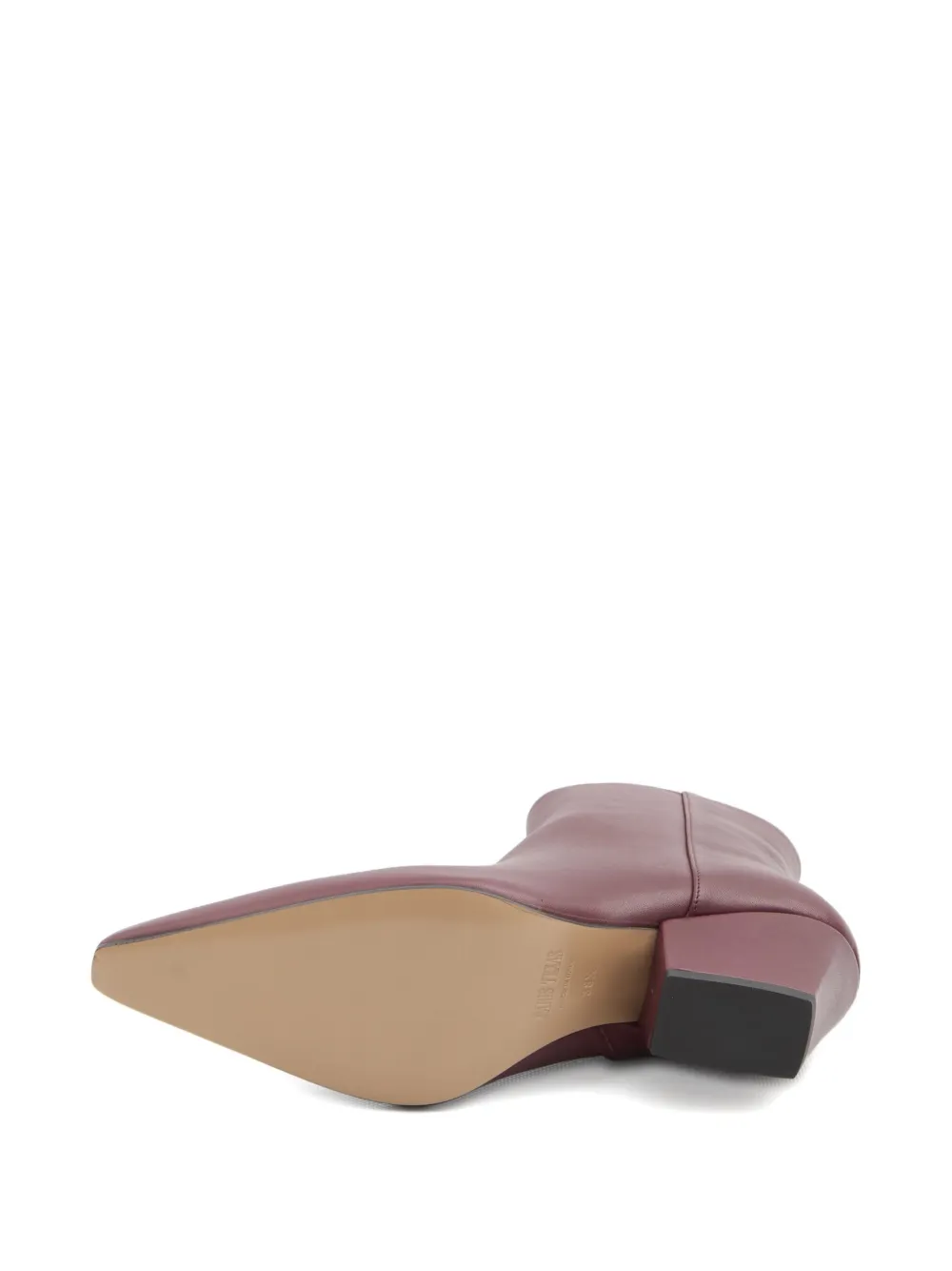 Paris Texas 60mm Jane Square-toe Texan-heel Boots In Red