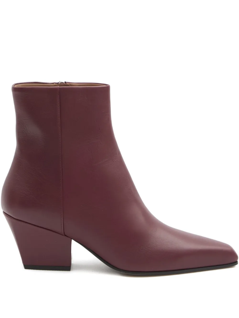 Paris Texas 60mm Jane square-toe Texan-heel boots Red
