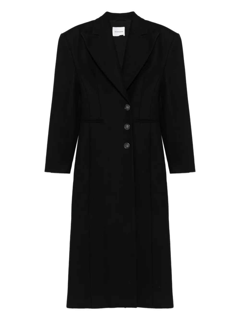 THE ANDAMANE Ottavia single-breasted coat | Black | Image 1