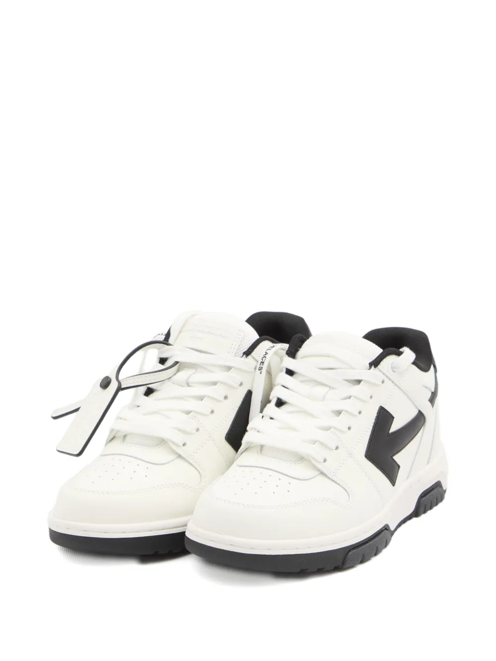 Off-white Out Of Office Arrow-logo Leather Sneakers In White