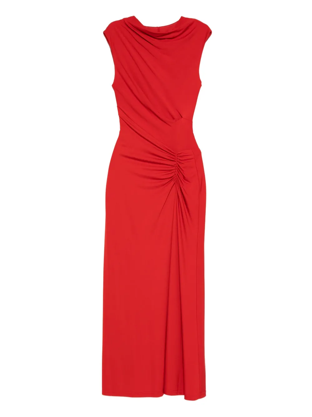Simkhai cowl-neck draped midi dress | Red | Image 1