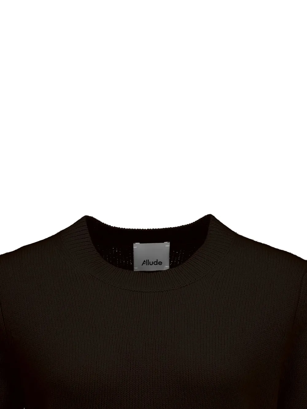 Allude Crew-neck Sweater In Black